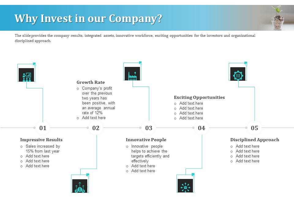 Series A Funding For Start Up Why Invest In Our Company Brochure PDF
