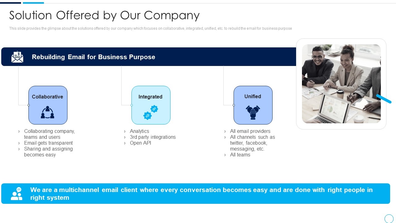 Series A Funding Round Pitch Deck Solution Offered By Our Company Ppt Pictures Topics PDF