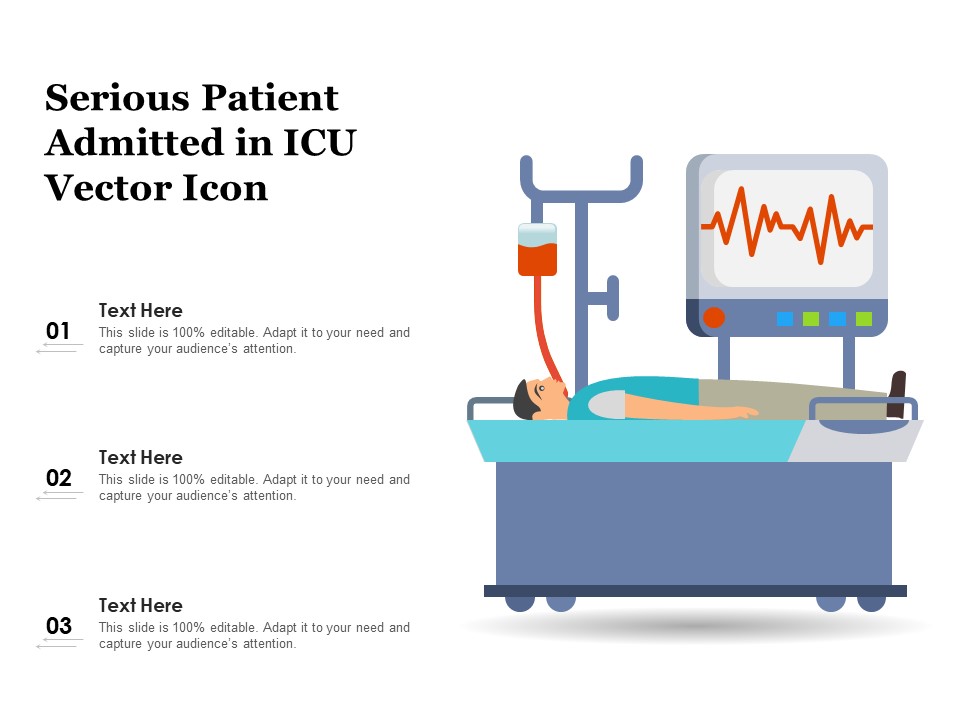 Serious Patient Admitted In ICU Vector Icon Ppt PowerPoint Presentation Professional Deck PDF