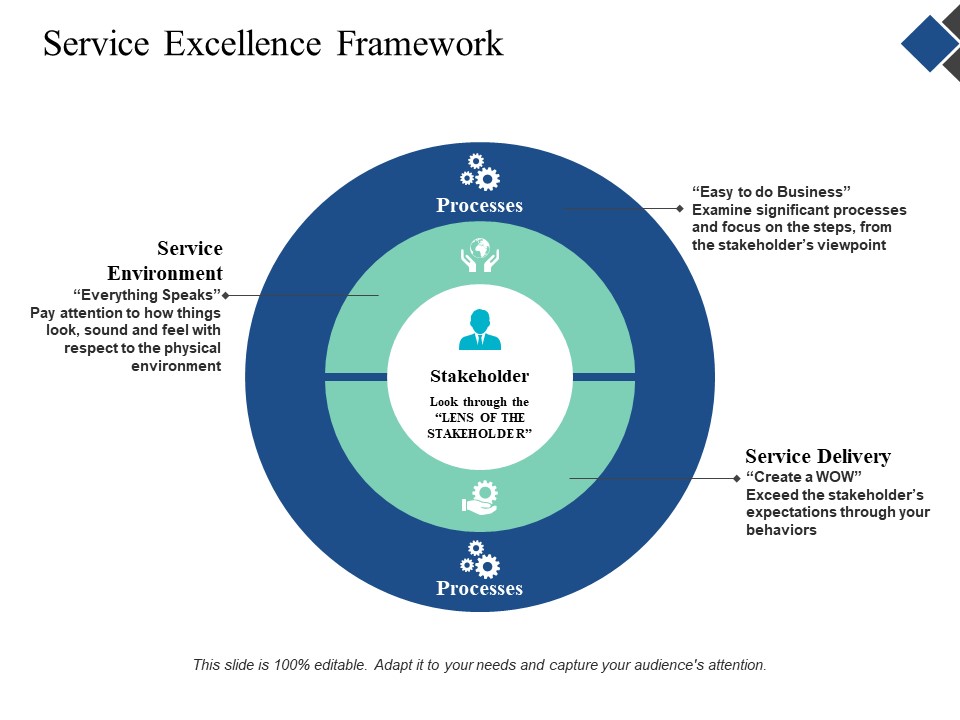 Service Excellence Framework Ppt Powerpoint Presentation Layouts Background Image