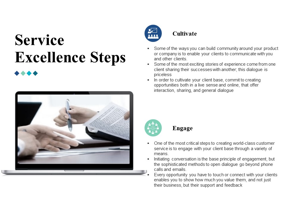 Service Excellence Steps Management Ppt Powerpoint Presentation File Display