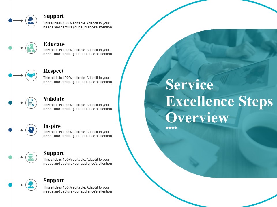Service Excellence Steps Overview Ppt Powerpoint Presentation Outline Backgrounds