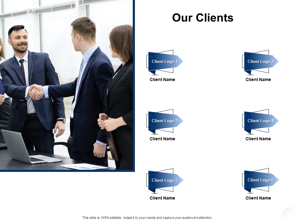 Service Market Research Our Clients Ppt Layouts Show PDF