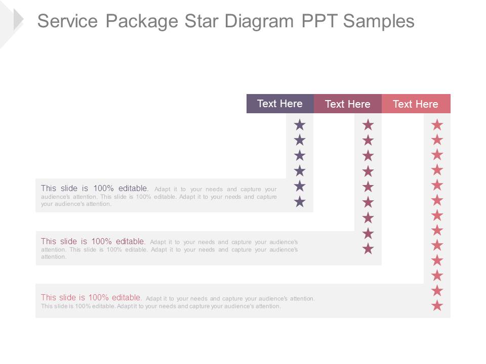 Service Package Star Diagram Ppt Samples