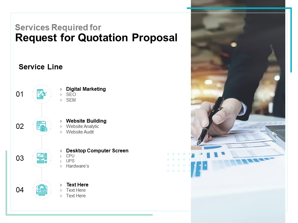 Services Required For Request For Quotation Proposal Ppt PowerPoint Presentation Model Background Designs