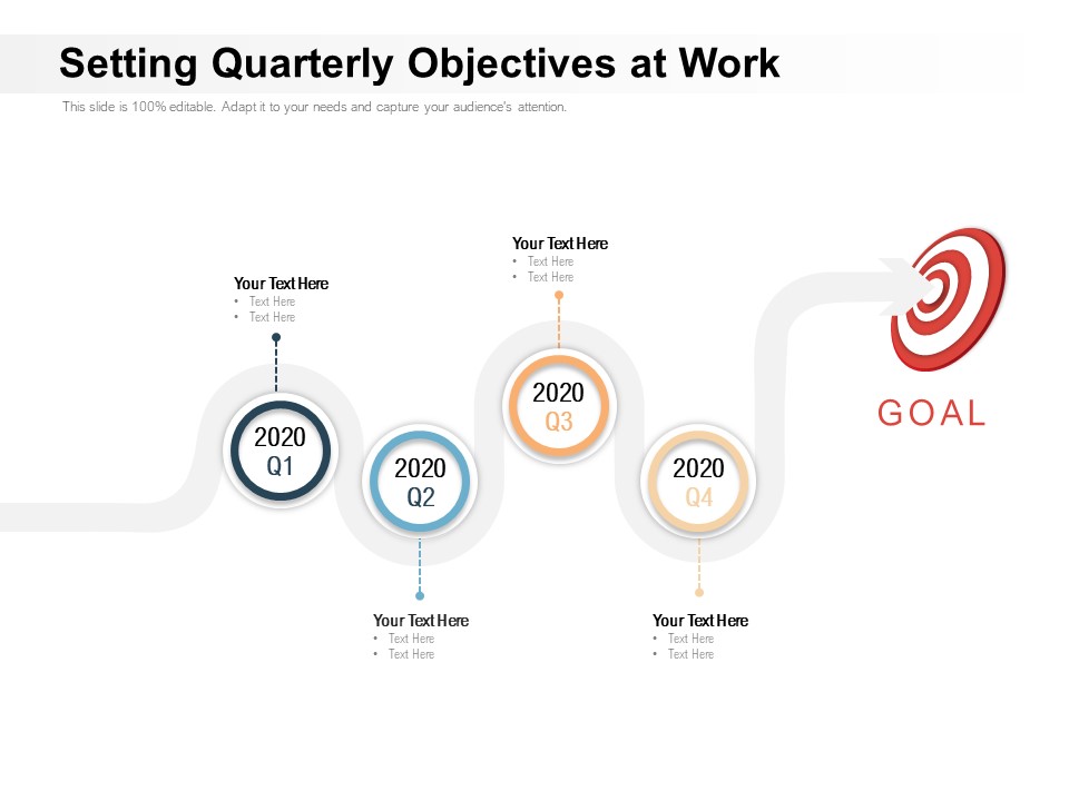 Setting Quarterly Objectives At Work Ppt PowerPoint Presentation Show Graphics