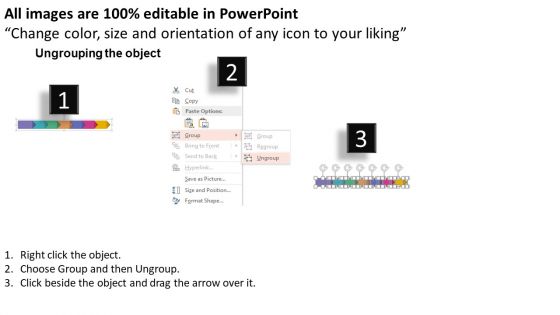 Seven Arrow Steps For Planning Powerpoint Templates