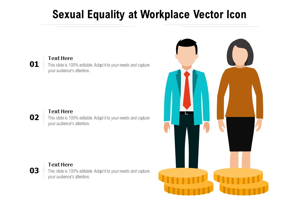 Sexual Equality At Workplace Vector Icon Ppt PowerPoint Presentation Visual Aids Layouts PDF