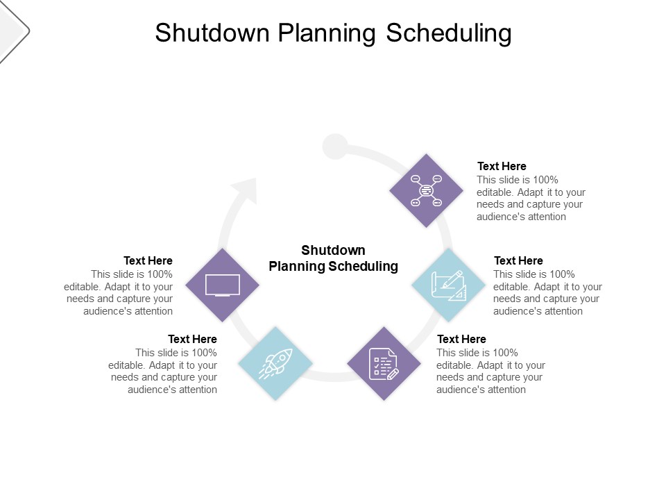 Shutdown Planning Scheduling Ppt PowerPoint Presentation Show Slide Download Cpb Pdf