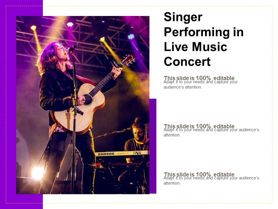 Singer Performing In Live Music Concert Ppt PowerPoint Presentation Gallery Slide Download PDF