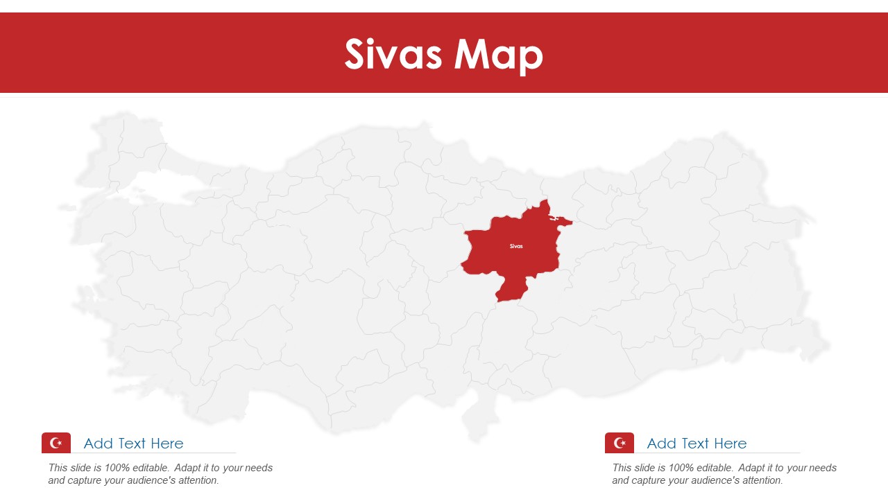 Sivas Map PowerPoint Presentation PPT Template PDF
