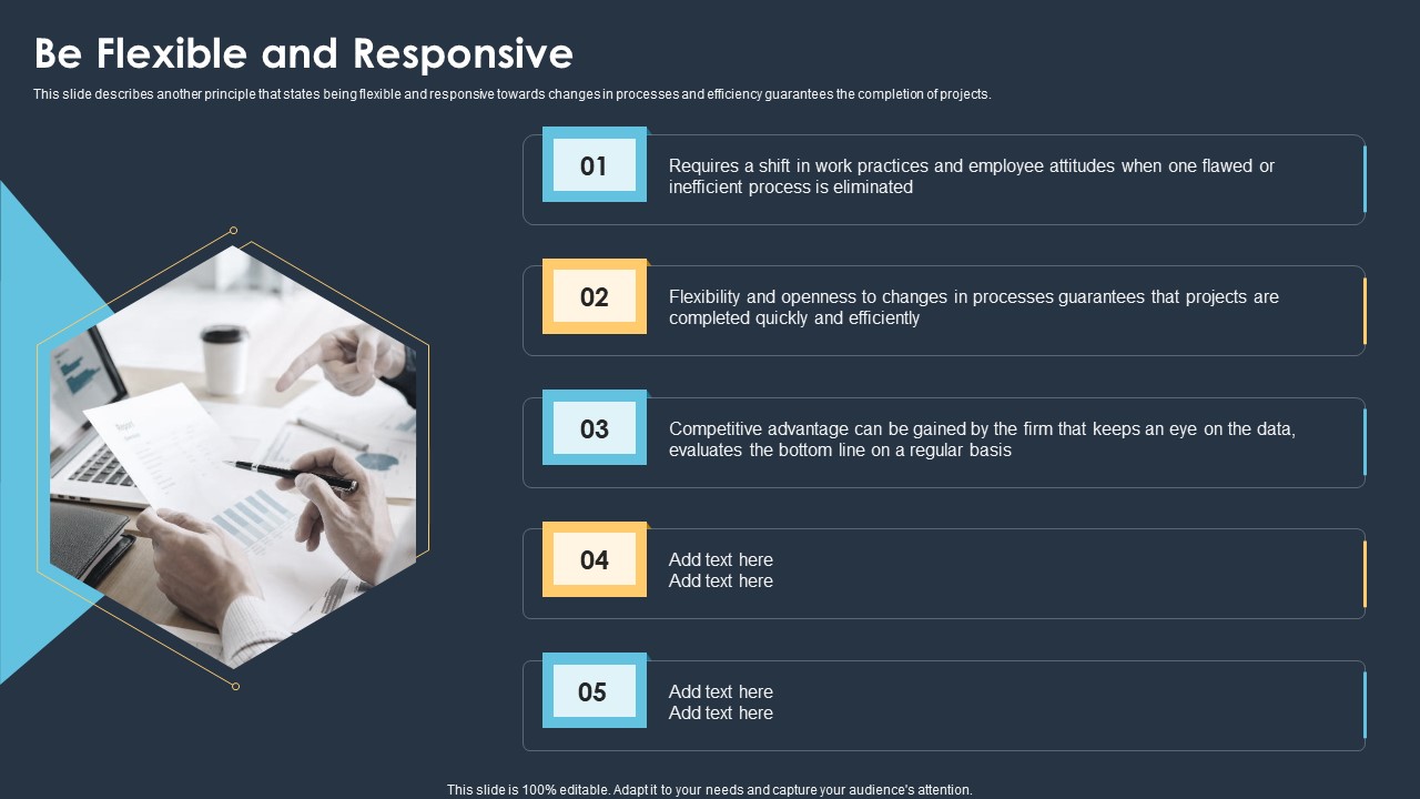 Six Sigma Methodologies For Process Optimization Be Flexible And Responsive Elements PDF