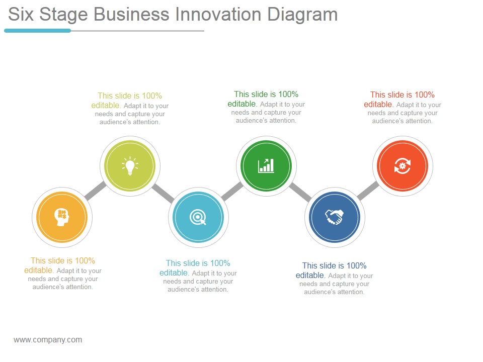 Six Stage Business Innovation Diagram Ppt PowerPoint Presentation Layout