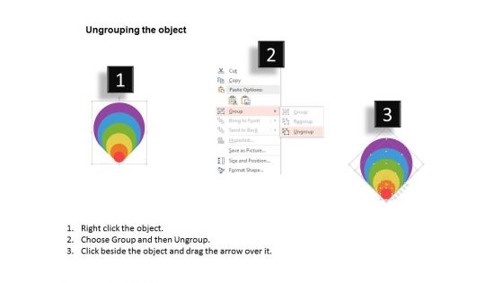 Six Staged Concentric Circles For Business Marketing Strategy Powerpoint Template