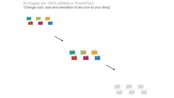 Six Staged Linear Year Based Timeline Powerpoint Slides