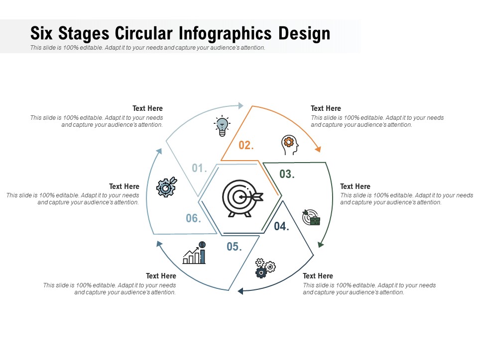 Six Stages Circular Infographics Design Ppt PowerPoint Presentation Outline Graphics Pictures