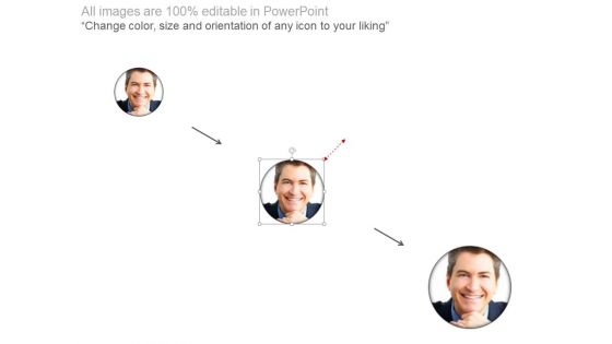 Six Steps Circle Around Employee Picture Powerpoint Slides