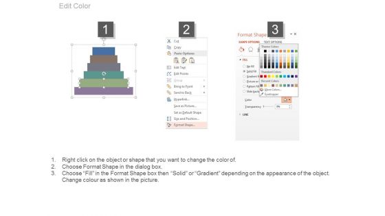 Six Steps Diagram For Financial Ratio Analysis Powerpoint Slides