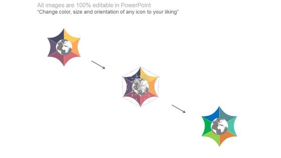 Six Steps For Global Business Process Powerpoint Template