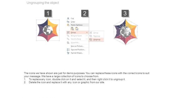 Six Steps For Global Business Process Powerpoint Template