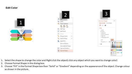 Six Tags Infographic For Nature Cyclic Process Powerpoint Template