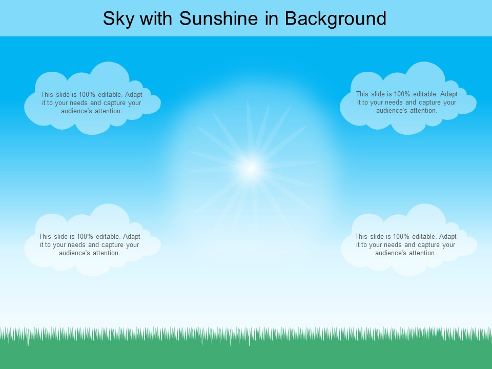 Sky With Sunshine In Background Ppt PowerPoint Presentation Professional Grid