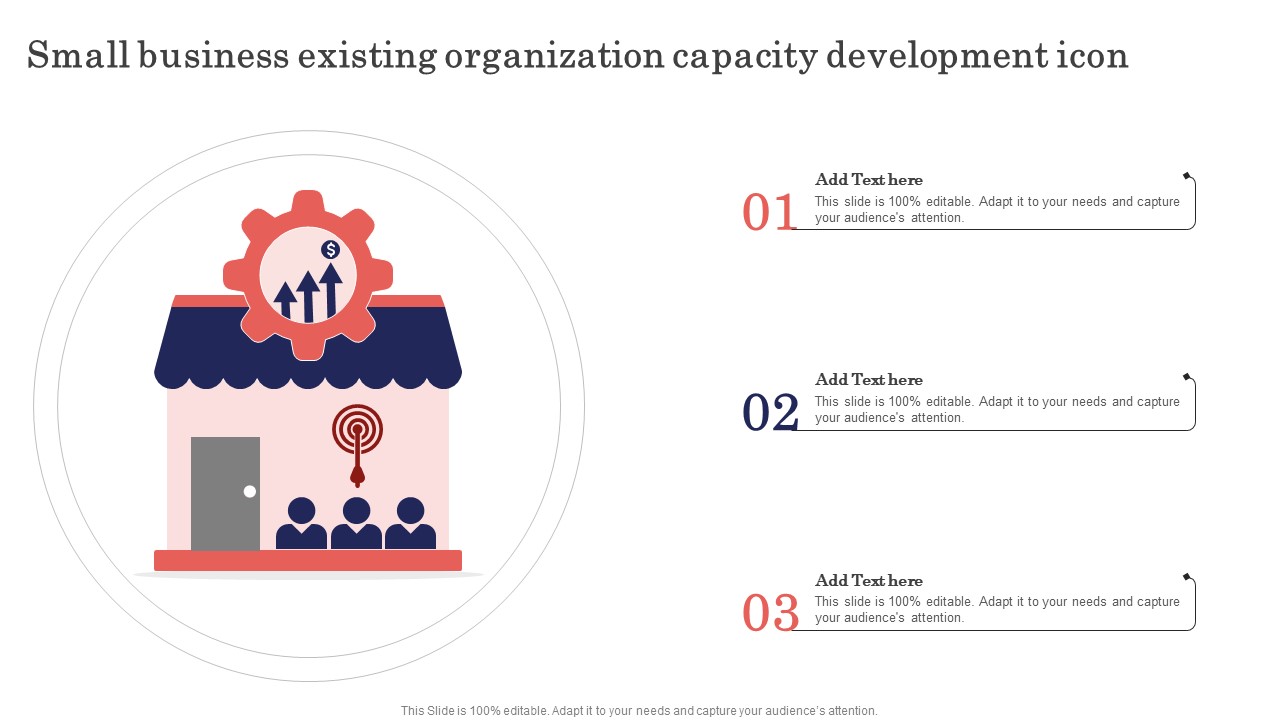 Small Business Existing Organization Capacity Development Icon Microsoft PDF