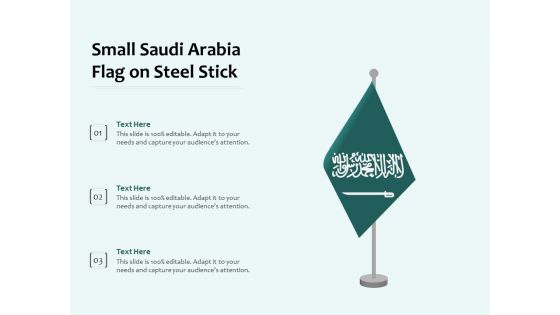 Small Saudi Arabia Flag On Steel Stick Ppt PowerPoint Presentation Professional Gridlines PDF