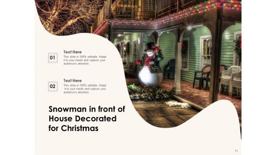 Snow Sculpture Children Building Christmas Decoration Ppt PowerPoint Presentation Complete Deck