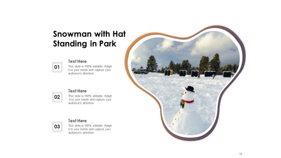Snow Sculpture Children Building Christmas Decoration Ppt PowerPoint Presentation Complete Deck