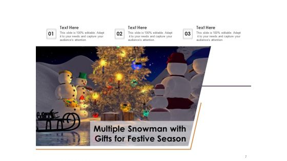Snow Sculpture Children Building Christmas Decoration Ppt PowerPoint Presentation Complete Deck