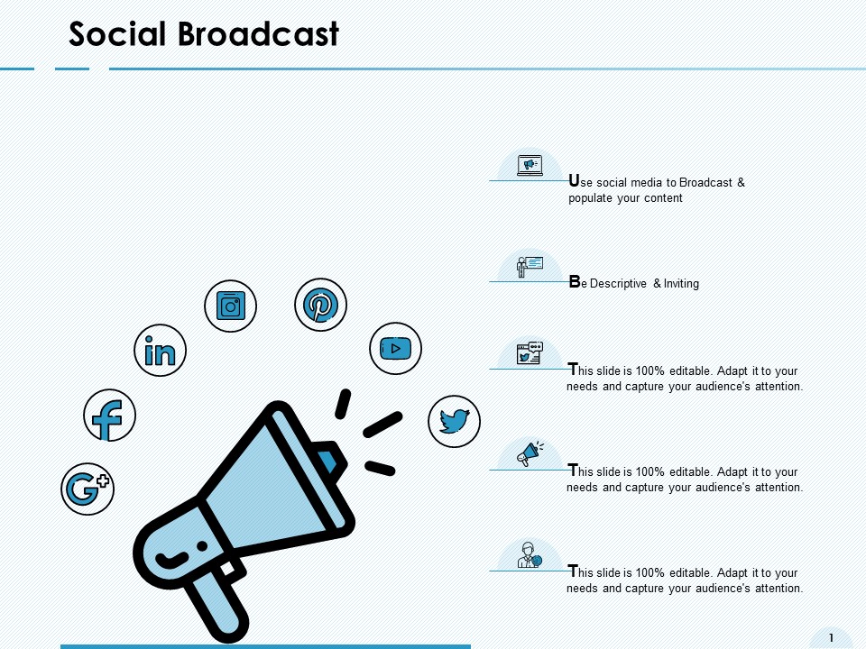Social Broadcast About Us Ppt PowerPoint Presentation Ideas Sample