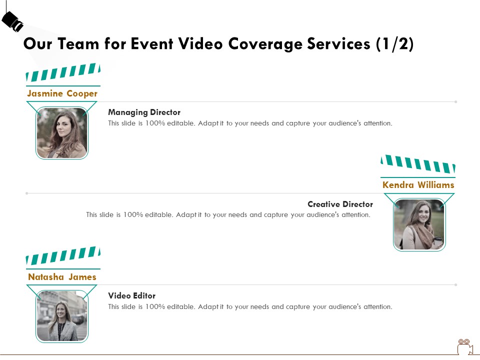 Social Gathering Movie Making Our Team For Event Video Coverage Services Ppt Model Files PDF