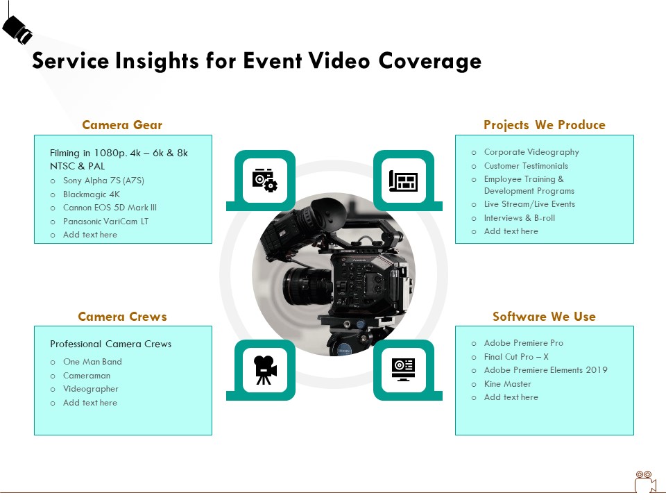Social Gathering Movie Making Service Insights For Event Video Coverage Ppt Outline Topics PDF
