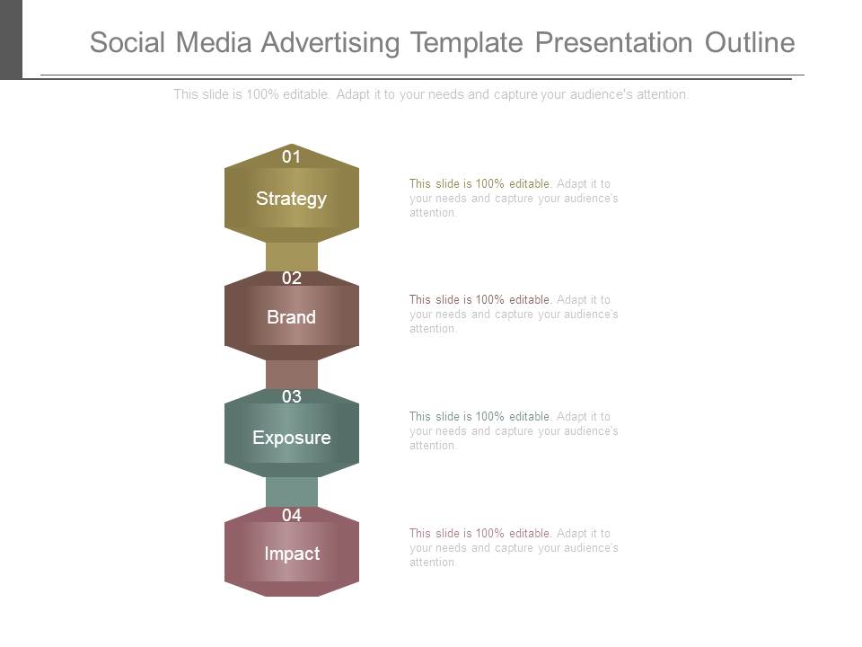 Social Media Advertising Template Presentation Outline