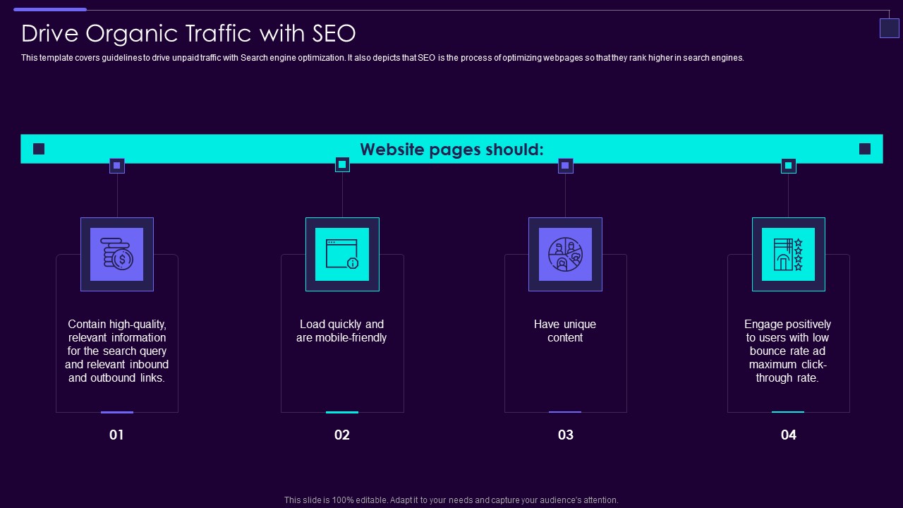 Social Media Brand Promotion Instructions Playbook Drive Organic Traffic With SEO Graphics PDF