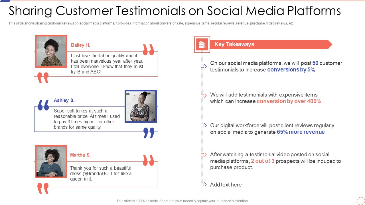 Social Media Engagement To Increase Customer Engagement Sharing Customer Testimonials On Social Media Diagrams PDF