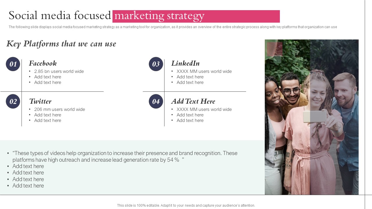 Social Media Focused Marketing Strategy Action Plan Playbook For Influencer Reel Marketing Sample PDF