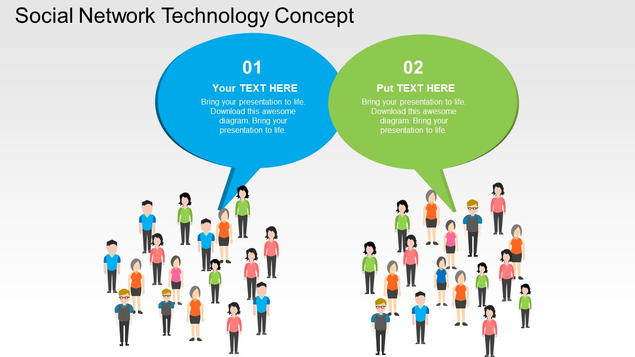 Social Network Technology Concept Powerpoint Templates
