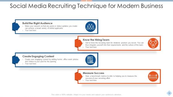 Social Recruiting Technique Ppt PowerPoint Presentation Complete Deck With Slides