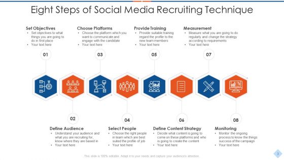 Social Recruiting Technique Ppt PowerPoint Presentation Complete Deck With Slides