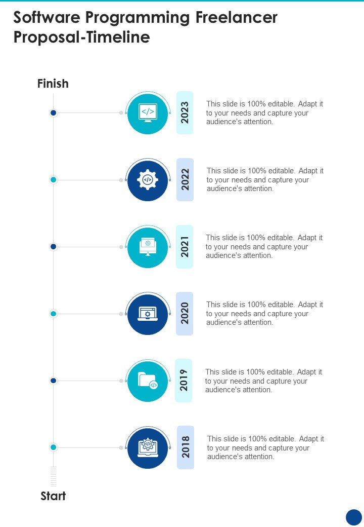 Software Programming Freelancer Proposal Timeline One Pager Sample Example Document