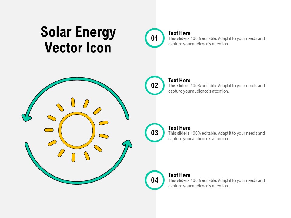Solar Energy Vector Icon Ppt PowerPoint Presentation Gallery Visuals PDF