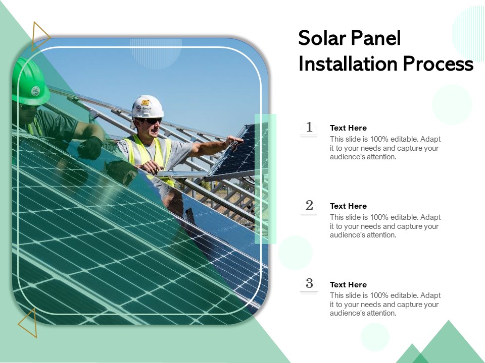 Solar Panel Installation Process Ppt PowerPoint Presentation Icon Show PDF