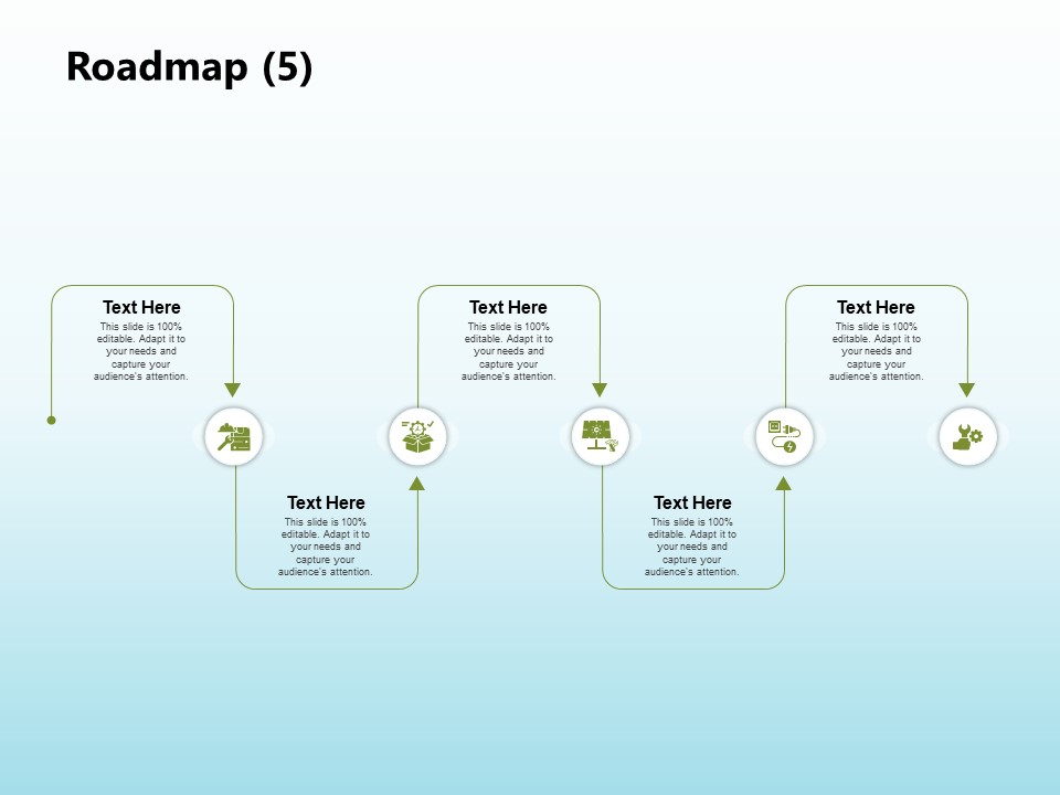 Solar Power Plant Technical Roadmap 5 Ppt Summary Grid PDF