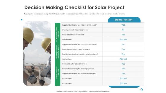 Solar System Implementation And Support Service Ppt PowerPoint Presentation Complete Deck With Slides