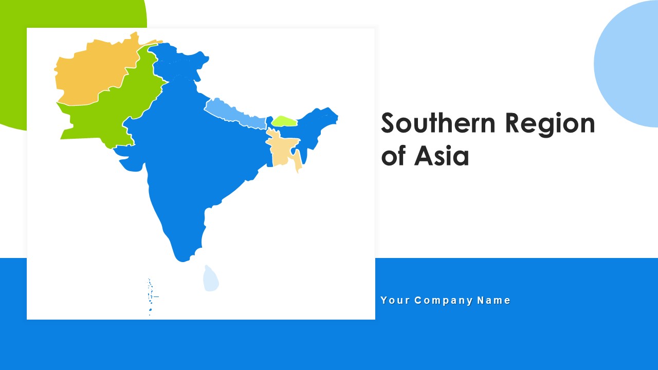 Southern Region Of Asia Political Map Ppt PowerPoint Presentation Complete Deck With Slides