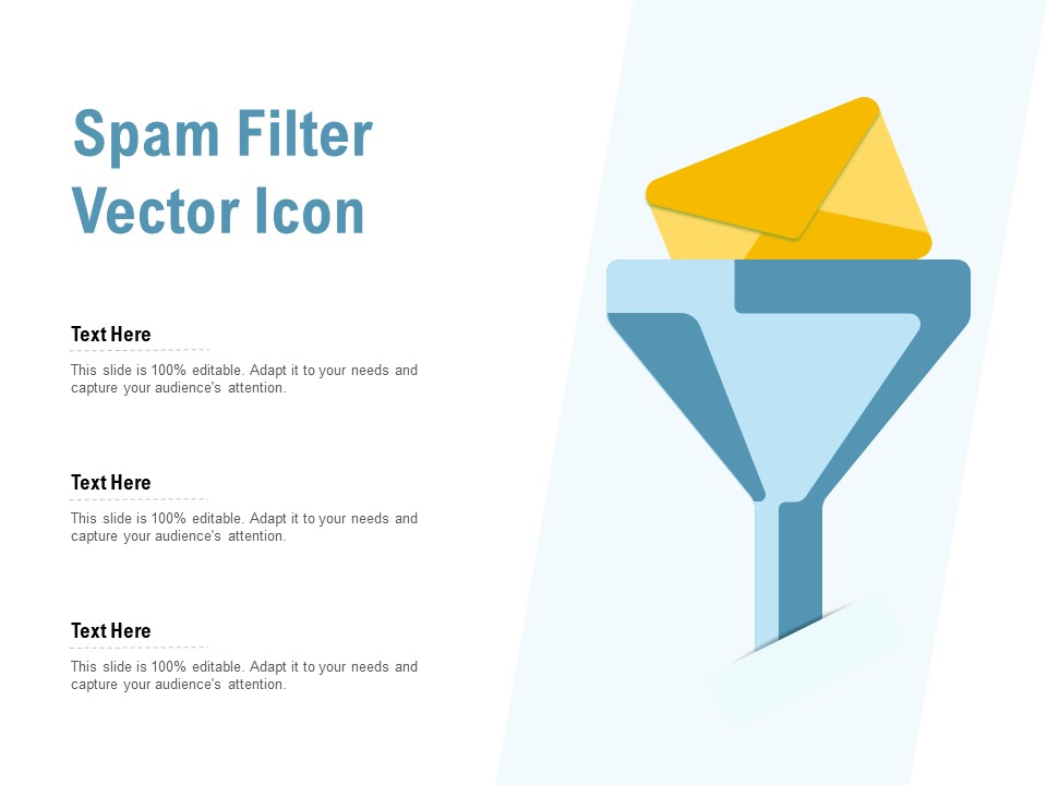 Spam Filter Vector Icon Ppt PowerPoint Presentation Pictures Show