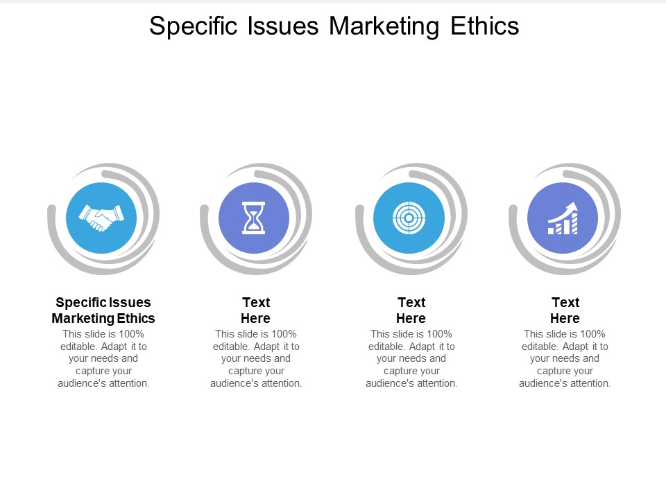 Specific Issues Marketing Ethics Ppt PowerPoint Presentation Ideas Background Image Cpb