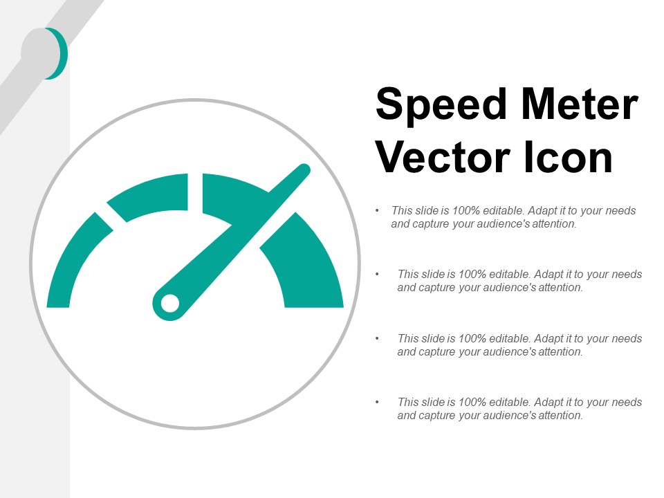 Speed Meter Vector Icon Ppt Powerpoint Presentation Model Inspiration
